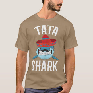 Mens Tata Shark Funny Spanish Daddy T-Shirt
