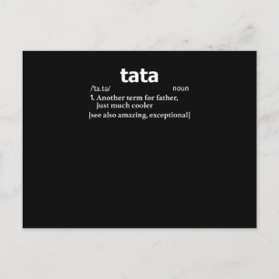 Mens Tata T Shirts / Father in Romanian or Polish Announcement Postcard