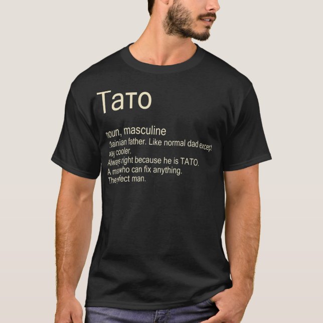 Mens Tato Ukrainian Father  T-Shirt (Front)