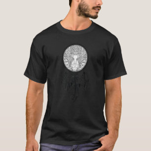 Mens Tattoo Henna Flower of Life Mandala with Yoga T-Shirt