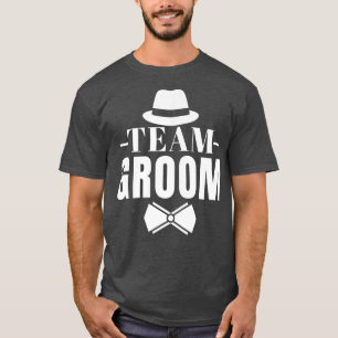 Mens Team Groom Bachelor Party Squad Funny Wedding T-Shirt