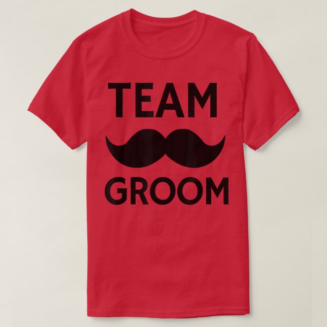 Mens Team Groom Bachelor Party Wedding  T-Shirt (Design Front)