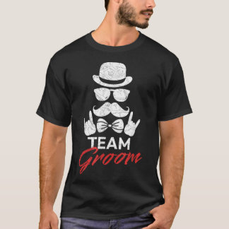 Mens Team GroomWedding Marriage Bachelor Party  T-Shirt