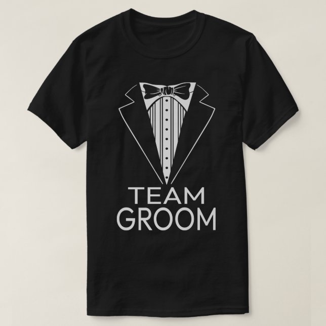 Mens Team GroomWedding Marriage  T-Shirt (Design Front)