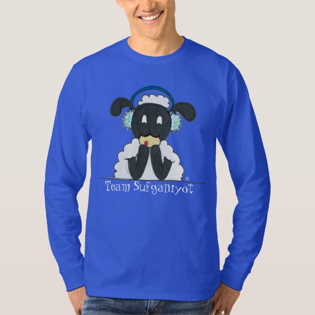 Men's "Team Sufganiyot" Hensly T-Shirt (Front)