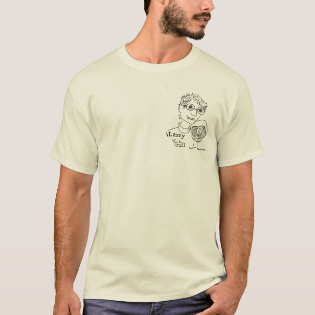 mens tee shirt  Larry & Gill Logo (Front)
