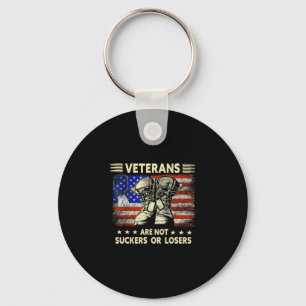 Mens Tee Shirts Veterans Are Not Losers Or Suckers Key Ring