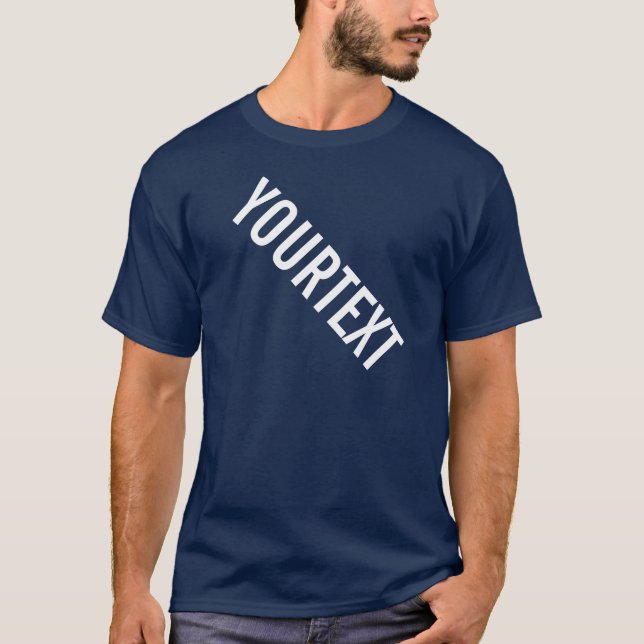 Men's Tees Add Your Text Modern Template (Front)