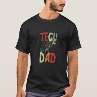 Mens Tegu Dad Reptile Tegu Lizard Pet Tegu Owner L T-Shirt