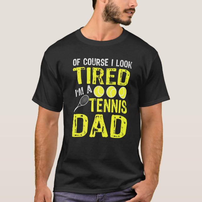 Mens Tennis Dad Father Of Tennis Player T-Shirt (Front)