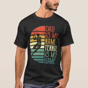 Mens Tennis Dad Fathers Day Gift for Dad fisherman T-Shirt
