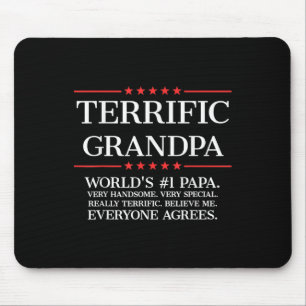 Mens Terrific Grandpa Mouse Mat