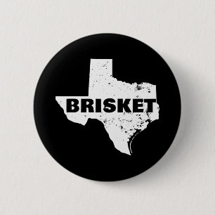 Mens texas brisket map performance  6 cm round badge