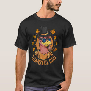 Mens Thankful Dad Thanks Giving Papa  Thanksgiving T-Shirt