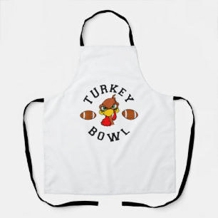 Mens Thanksgiving Football Turkey Bowl Shirt for M Apron