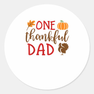 Mens Thanksgiving Matching Family Turkey Shirts On Classic Round Sticker
