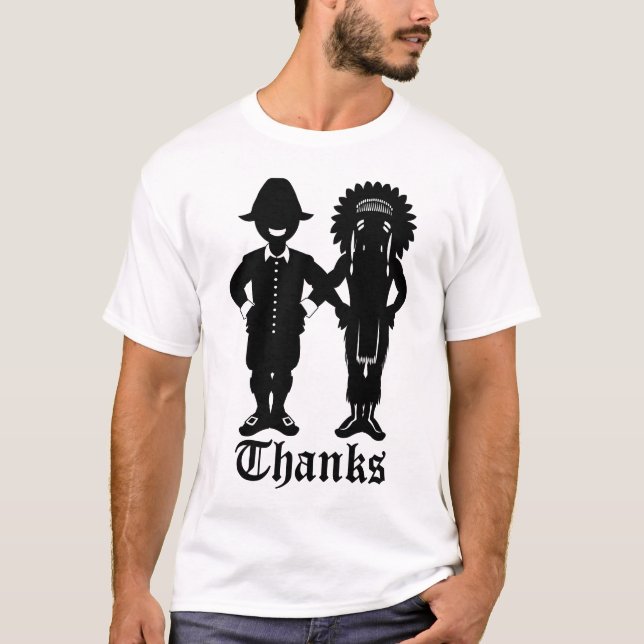 Men's Thanksgiving T-shirt Trendy Holiday Jersey (Front)