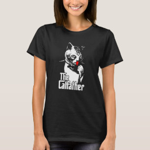 Mens The Catfather Father's Day For Cat Daddy T-Shirt