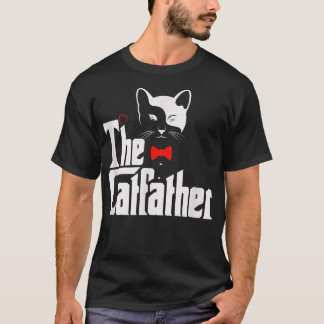 Mens The Catfather , Funny Cat Dad Lover Gift T-Shirt