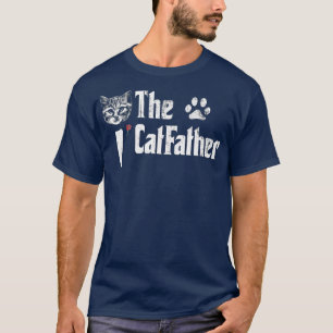 Mens The Catfather Funny Fathers Day Gift for Cat T-Shirt