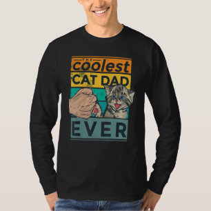 Mens The Coolest Cat Dad Ever Fathers Day Kitty Pa T-Shirt