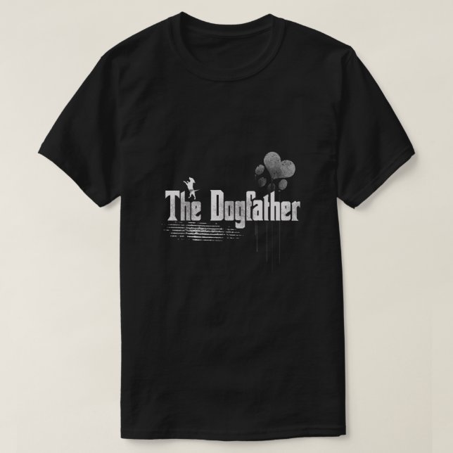 Mens The Dogfather Shirt Dad Dog  (Design Front)