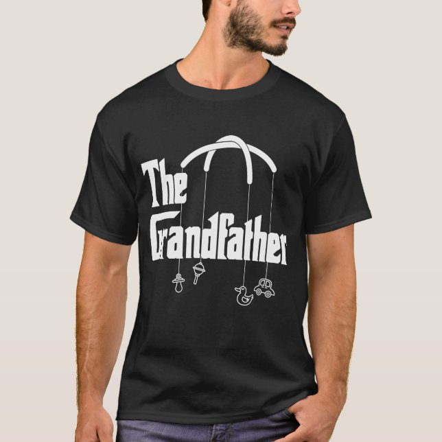 Mens The Grandfather Funny Gift for Grandpas T-Shirt (Front)
