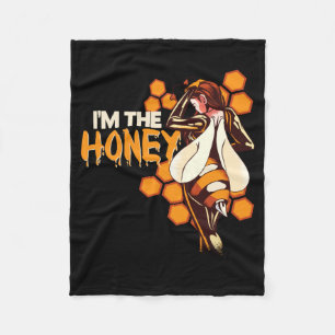 Mens The Honey Y Halloween Bee Costume For Women Fleece Blanket