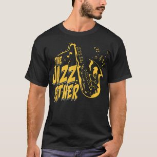 Mens The Jazz Father for a Saxophone player music T-Shirt