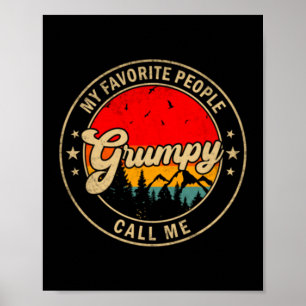 Mens The Kids Call Gpy Retro For Papa Grandpa Poster
