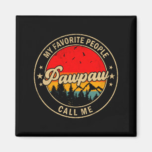 Mens The Kids Call Pawpaw For Papa Grandpa Magnet
