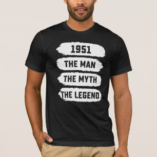Mens The Man Myth Legend 1951 71st Birthday For 7 T-Shirt