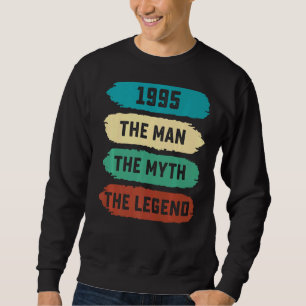 Mens The Man Myth Legend 1995 27th Birthday  For 2 Sweatshirt