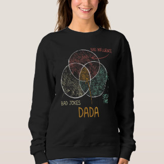 Mens The Man The Myth Dada Mix Of Bad Jokes Father Sweatshirt