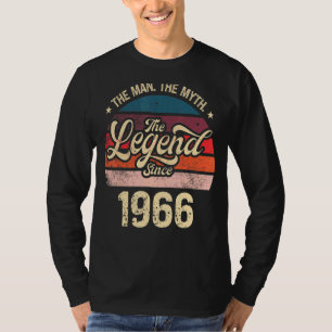 Mens The Man The Myth The Legend Since 1966 Birthd T-Shirt