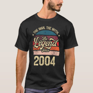 Mens The Man The Myth The Legend Since 2004 Birthd T-Shirt