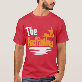 Mens The RodfatherFunny Mens Fishing Fisherman  T-Shirt