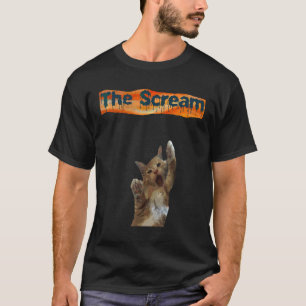 Mens The Scream Cat Parody T-Shirt