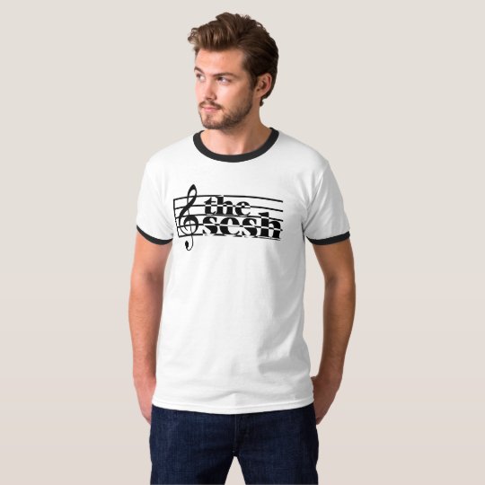 Men's "the sesh" Musical Scale Ringer T-Shirt