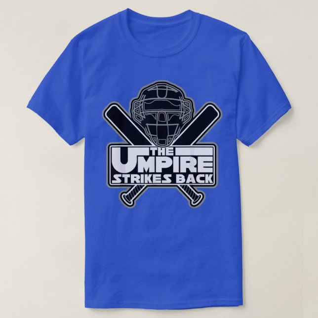 Mens The Umpire Strikes Back Funny Baseball T-Shirt (Design Front)