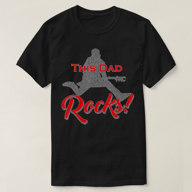 Mens This Dad Rocks  T-Shirt (Design Front)