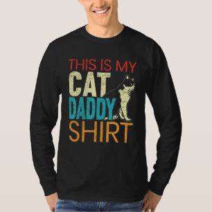 Mens This Is My Cat Daddy Cat Dad T-Shirt