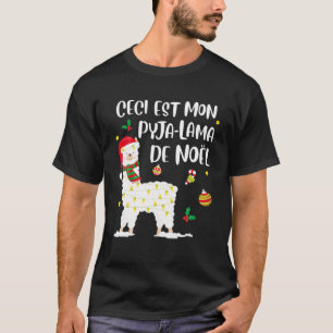 Mens This Is My Men's Christmas Llama Pyjama T-Shirt