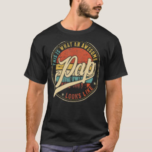 Mens This Is What An Awesome Pap Looks Like Vintag T-Shirt