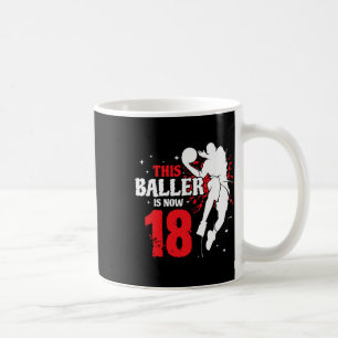 Mens This Ller Is Now 18 Birthday Sketll Lovers Coffee Mug