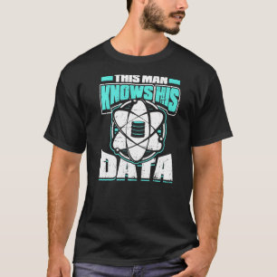 Mens This Man Knows His Data Machine Learning Dat T-Shirt