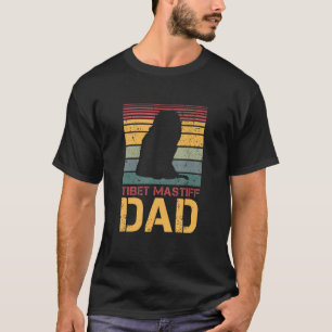 Mens Tibet Mastiff Dad Vintage Dog Dogs Paw Paws D T-Shirt