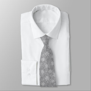 Men's Tie-Christmas Snowflakes Neck Tie
