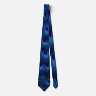 Men's Tie design "Blue Peacock"
