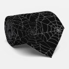 Men's Tie-Halloween Spider Webs